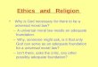 Ethics   and   Religion