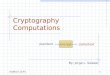 Cryptography Computations