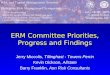 ERM Committee Priorities, Progress and Findings