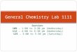 General Chemistry Lab 1111