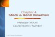 Chapter 4 Stock & Bond Valuation