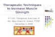 Therapeutic Techniques to Increase Muscle Strength