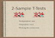 2-Sample T-Tests