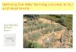 Defining the HNV farming concept at EU and local levels