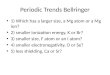 Periodic Trends  Bellringer
