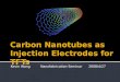 Carbon  Nanotubes  as Injection  Electrodes for TFTs