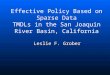Effective Policy Based on Sparse Data TMDLs in the San Joaquin River Basin, California