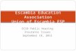 Escambia Education Association Union of Escambia ESP