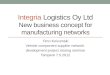 Integria  Logistics Oy Ltd New business concept for manufacturing networks