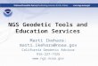 NGS Geodetic Tools and Education Services