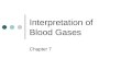 Interpretation of Blood Gases