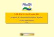 SAP-RM 2.1 bei Frosta AG Rezeptur & Lebensmittelrechtliche Aspekte Urban Buschmann 7.6.2007