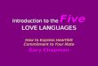 Introduction to the Five LOVE LANGUAGES