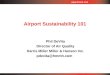 Airport Sustainability 101