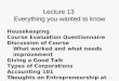 Lecture 13  Everything you wanted to know