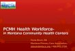 PCMH Health Workforce- in Montana Community Health Centers