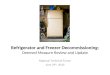 Refrigerator and Freezer Decommissioning: Deemed Measure Review and Update