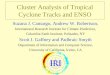 Cluster Analysis of Tropical Cyclone Tracks and ENSO