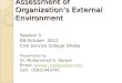 Assessment of Organization’s External Environment
