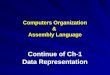 Computers Organization &  Assembly Language