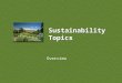 Sustainability Topics