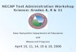 NECAP Test Administration Workshop Science: Grades 4, 8 & 11