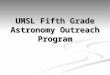 UMSL Fifth Grade Astronomy Outreach Program