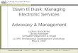 Dawn til Dusk: Managing Electronic Services Advocacy & Management