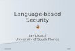 Language-based Security