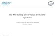 Re-Modeling of complex software systems