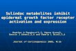 Sulindac metabolites inhibit epidermal growth factor receptor activation and expression