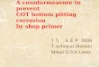 A countermeasure to prevent COT bottom pitting corrosion  by shop primer
