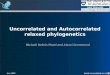 Uncorrelated and Autocorrelated relaxed phylogenetics