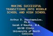 Arthur D. Anastopoulos, Ph.D . Sarah O’Rourke, M.A. AD/HD Clinic  University  of North Carolina