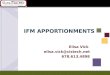 IFM APPORTIONMENTS