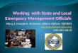Working  with State and Local Emergency Management Officials