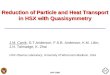 Reduction of Particle and Heat Transport in HSX with Quasisymmetry
