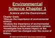 Environmental Science Chapter 1