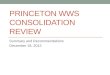 Princeton WWS  Consolidation Review