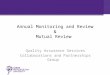 Annual  M onitoring and Review & Mutual Review