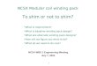 NCSX Modular coil winding pack To shim or not to shim?