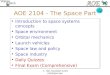 AOE 2104 - The Space Part