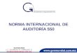 NORMA INTERNACIONAL DE AUDITORÍA  550