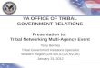 VA OFFICE OF TRIBAL GOVERNMENT RELATIONS Presentation to:  Tribal Networking Multi-Agency Event