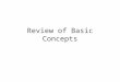 Review  of Basic  Concepts