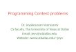 Programming Contest  problems