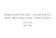 Representation invariants  and abstraction functions