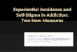 Experiential Avoidance and Self-Stigma in Addiction: Two New Measures