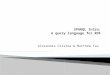 SPARQL Intro: A query language for RDF