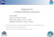 Request for CrIMSS EDR Beta Maturity